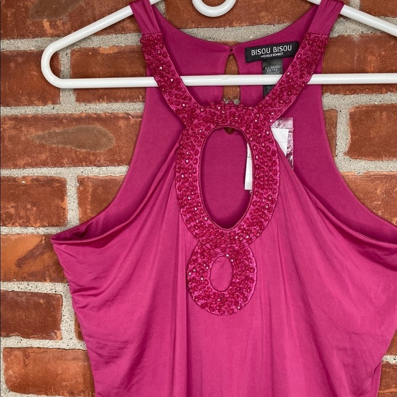 Bisou Bisou beaded cutout top - Picture 3 of 8